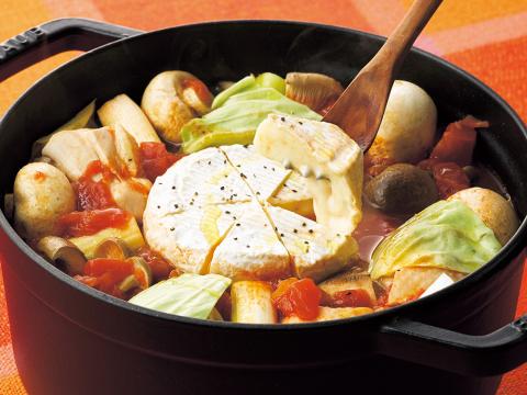 カマンベール トマト 鍋